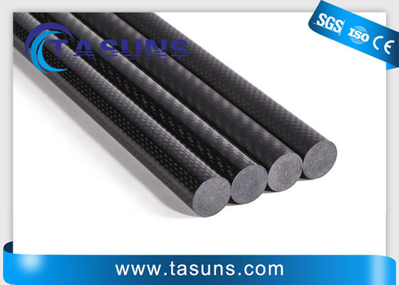 Dupont Delrin veya Vidalı T300 Pultruded Karbon Fiber Çubuk